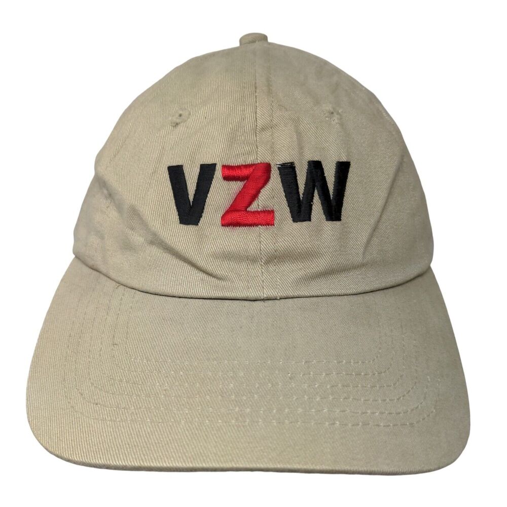 VZW Verizon Wireless Join In Slideback Hat Tan One Size Embroidered